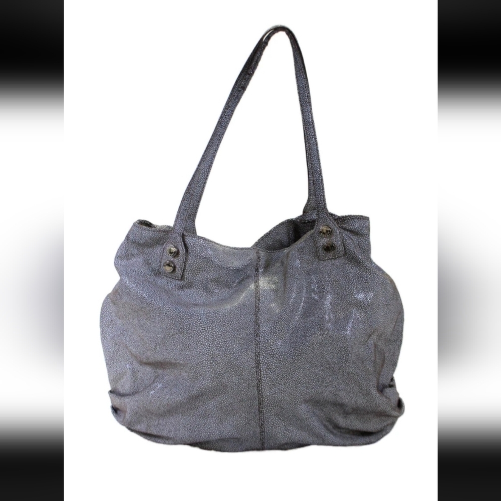 Liberty of London Women's Textured Printed Snap Shoulder Hobo Bag In Gray